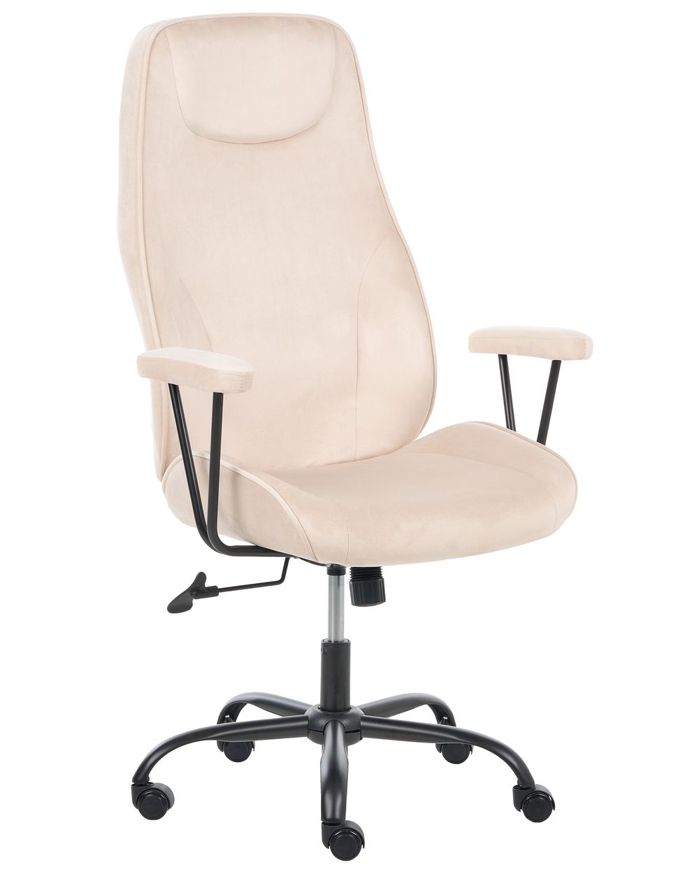 Bureaustoel TITAN Fluweel Lichtbeige