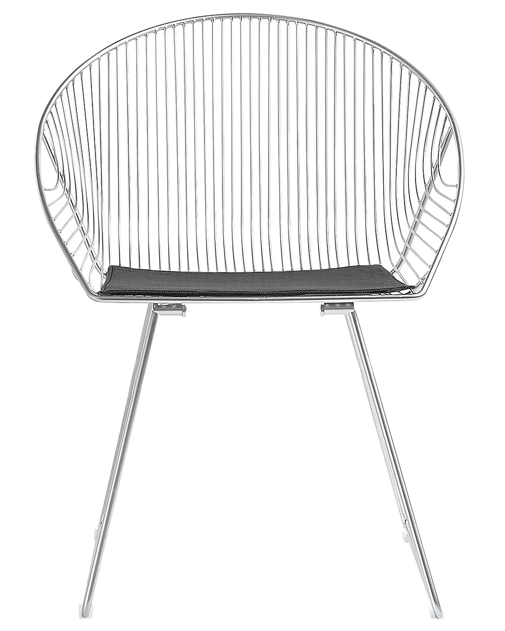 Set od 2 blagovaonske stolice AURORA Metal Srebrni_702513