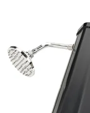 Freistehende solarbetriebene Gartendusche TUXPAM Schwarz_974545