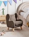 Kindersessel FARUM Bouclé Braun