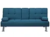 Schlafsofa 3-Sitzer ROXEN Stoff Blau