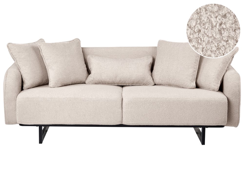 Sofa 3-znamenkasti SVANEK Buklé bež