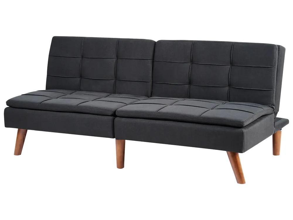 Schlafsofa 3-Sitzer RONNE Stoff Schwarz_912322