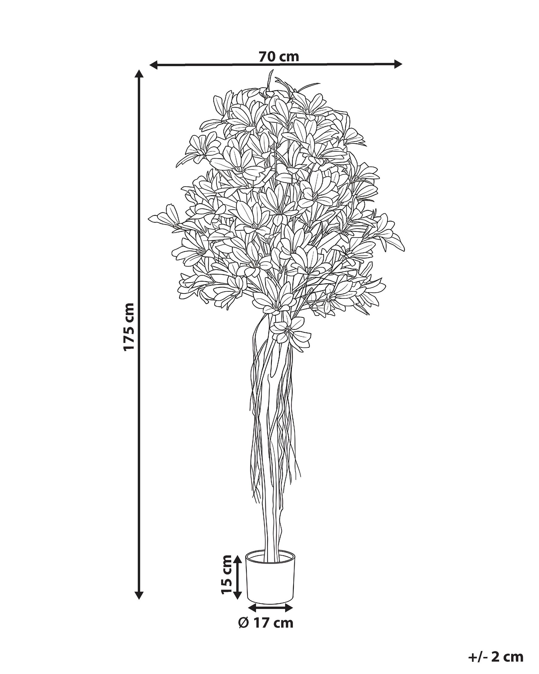 Kunstpflanze UMBRELLA TREE 175 cm Grün_1070147