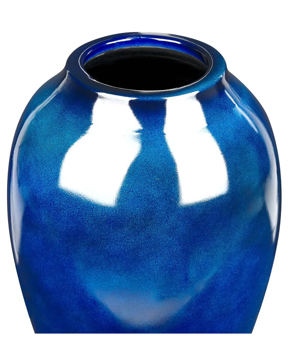 Flower Vase OCANA 37 cm Ceramic Dark Blue_847861