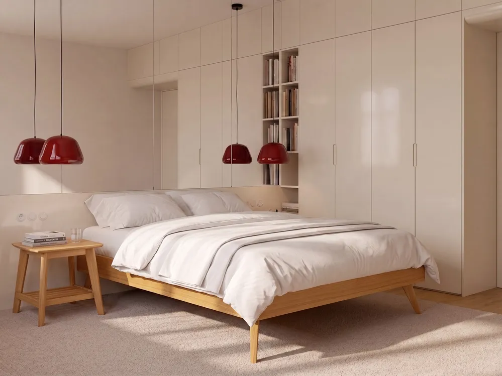 Bett ohne Kopfteil BERRIC 120 x 200 cm Naturfarbene Esche_1113841