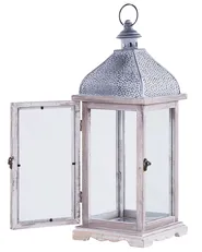 Lantern SAMAR 47 cm Pine Wood White_817766