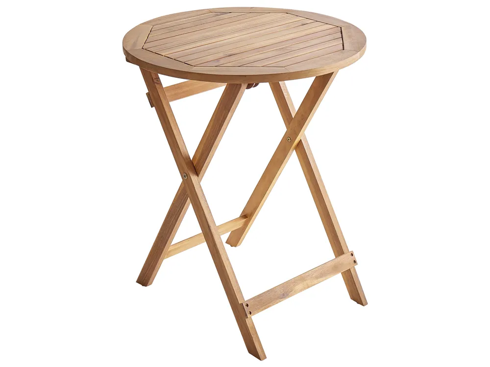 Outdoor Bistrotisch PROSSEDI 60 cm 60 cm Akazienholz Braun