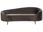 Sofa 2-Sitzer SAVAR Samtstoff Dunkelbraun_1045732