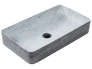 Aufsatzwaschbecken ARTAJ 61 x 35 cm Keramik Grauer Betoneffekt_922235