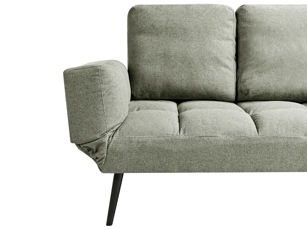 Schlafsofa 2-Sitzer BREKKE Stoff Hellgrün_1068052