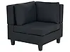 Corner Seat UNSTAD Fabric Black