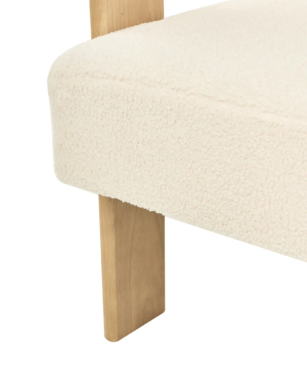 Sessel ILBRO Bouclé Cremeweiß / Hellbraun_984760