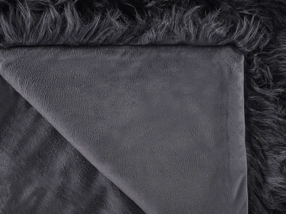 Tagesdecke DELICE 200 x 220 cm Schwarz_808473