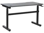 Gaming-Tisch manuell höhenverstellbar DURBIN 120 cm 60 cm RGB LED Schwarz_795369