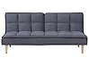Schlafsofa 3-Sitzer SILJAN Stoff Dunkelgrau