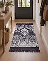 Teppich Viskose violett / weiß orientalisches Muster verschiedene Größen AKARSU
