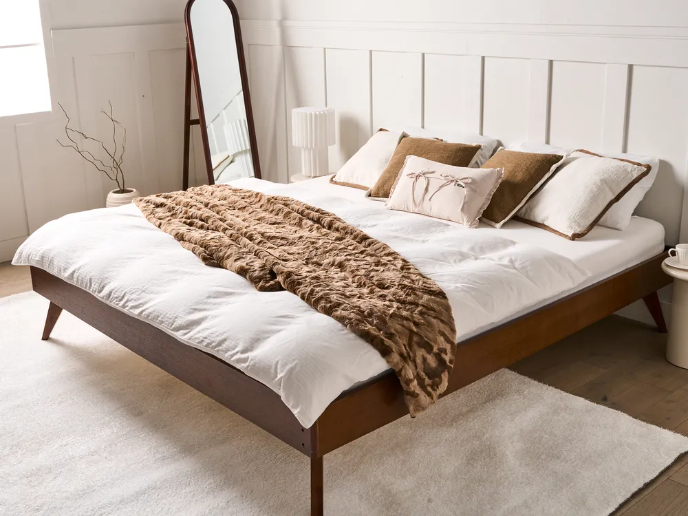 Kuscheldecke BAKIRA Webpelz 200 x 220 cm Braun_997918