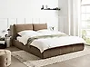Wasserbett Bouclé VINAY 160 x 200 cm Braun