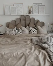 Ensemble de housses de couette AVONDALE 135 x 200 cm Satin de coton Beige_858128