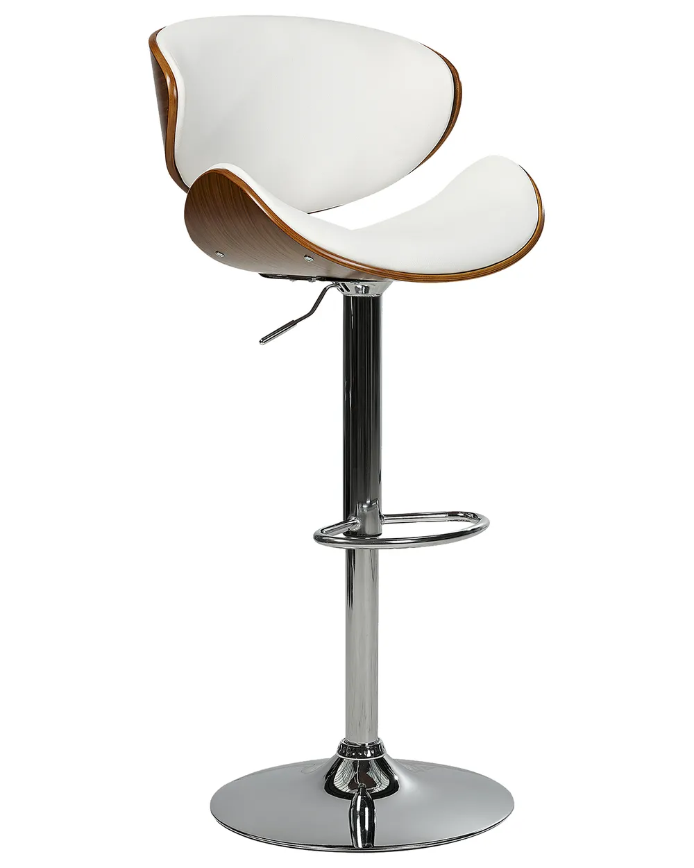 Set mit 2 Barstühlen ROTTERDAM drehbar Kunstleder Weiß_953033