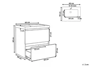 Wandmontierter Waschbeckenunterschrank mit Waschbecken LAGOA Hellbraun_1019997