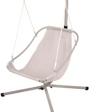 Hängesessel mit Gestell ALGHERO Metall Braun_1094845