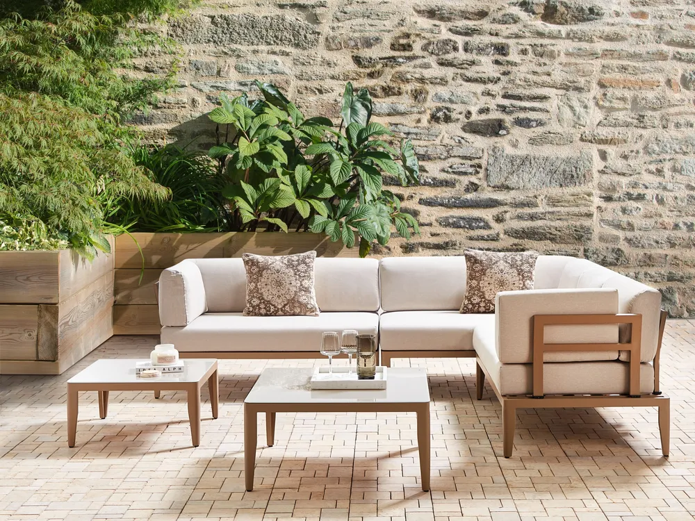 Outdoor Kissenbezug Set RIMA III Hellbeige_963029