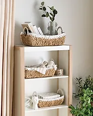 Set of 3 Baskets CAMPHA Wicker Natural_1182702