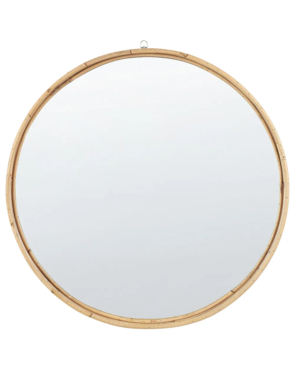 Wandspiegel BARUNG 60 cm 60 cm Rattan Naturfarben Beige