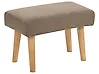 Hocker TAKOMA Stoff Braun