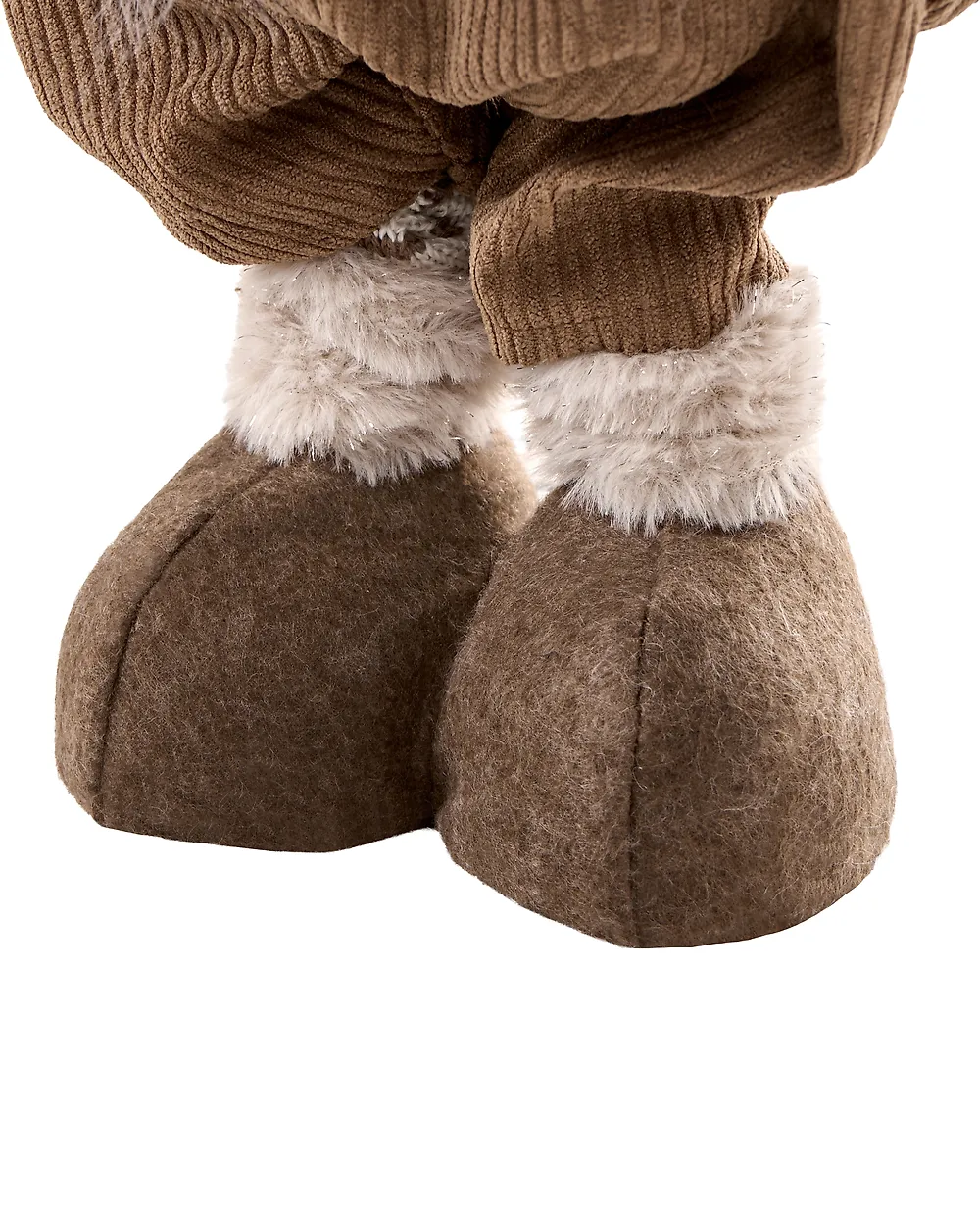 Weihnachtsdekoration 3er Set KOSKENKORVA 70/58-80/80-104 cm Zwerg Braun_1174196