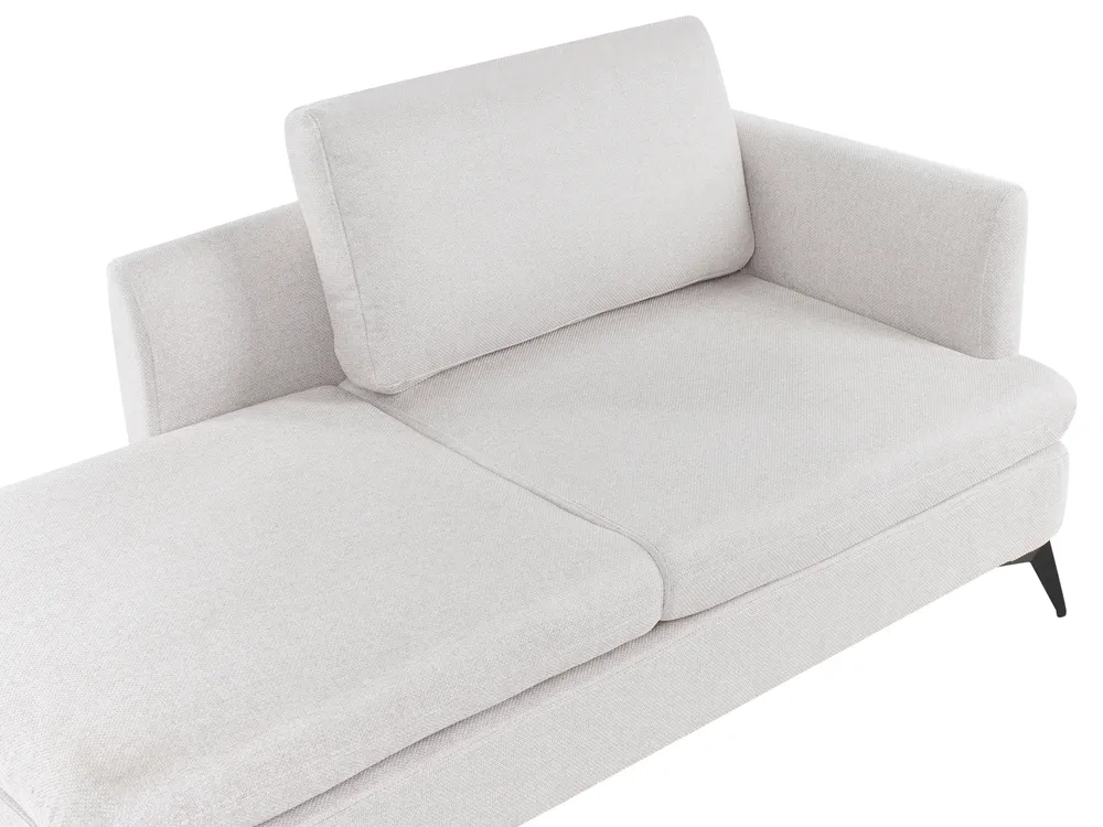 Right-Hand Chaise Longue SIEVOZ Fabric Light Beige_978590