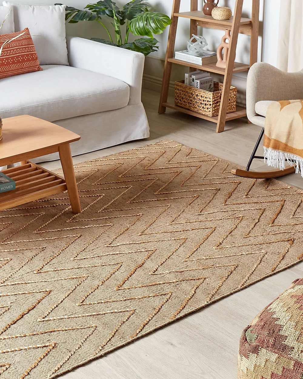 Rug DADAY Beige 160 x 230 cm Jute_1184656