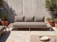 Garden Sofa 3 Seater FIVIZZANO Acacia Wood Beige_1151022