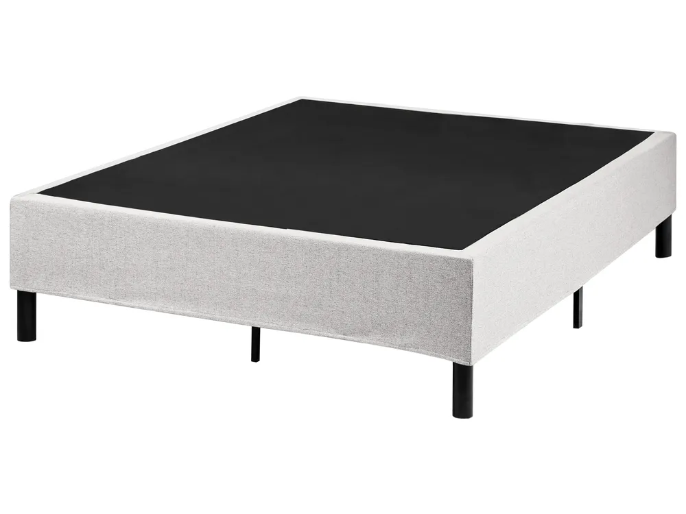 Divan Bed without Headboard Fabric COUNTESS 120 x 200 cm (EU Small Double) Light Grey_1054394