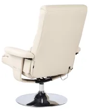 Massagestuhl LEGEND mit Fußstütze Kunstleder Hellbeige_963867
