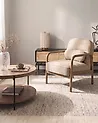 Sessel AGGER Stoff Beige