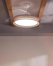 Plafondventilator met verlichting OLETA met afstandsbediening LED Wit_1124318