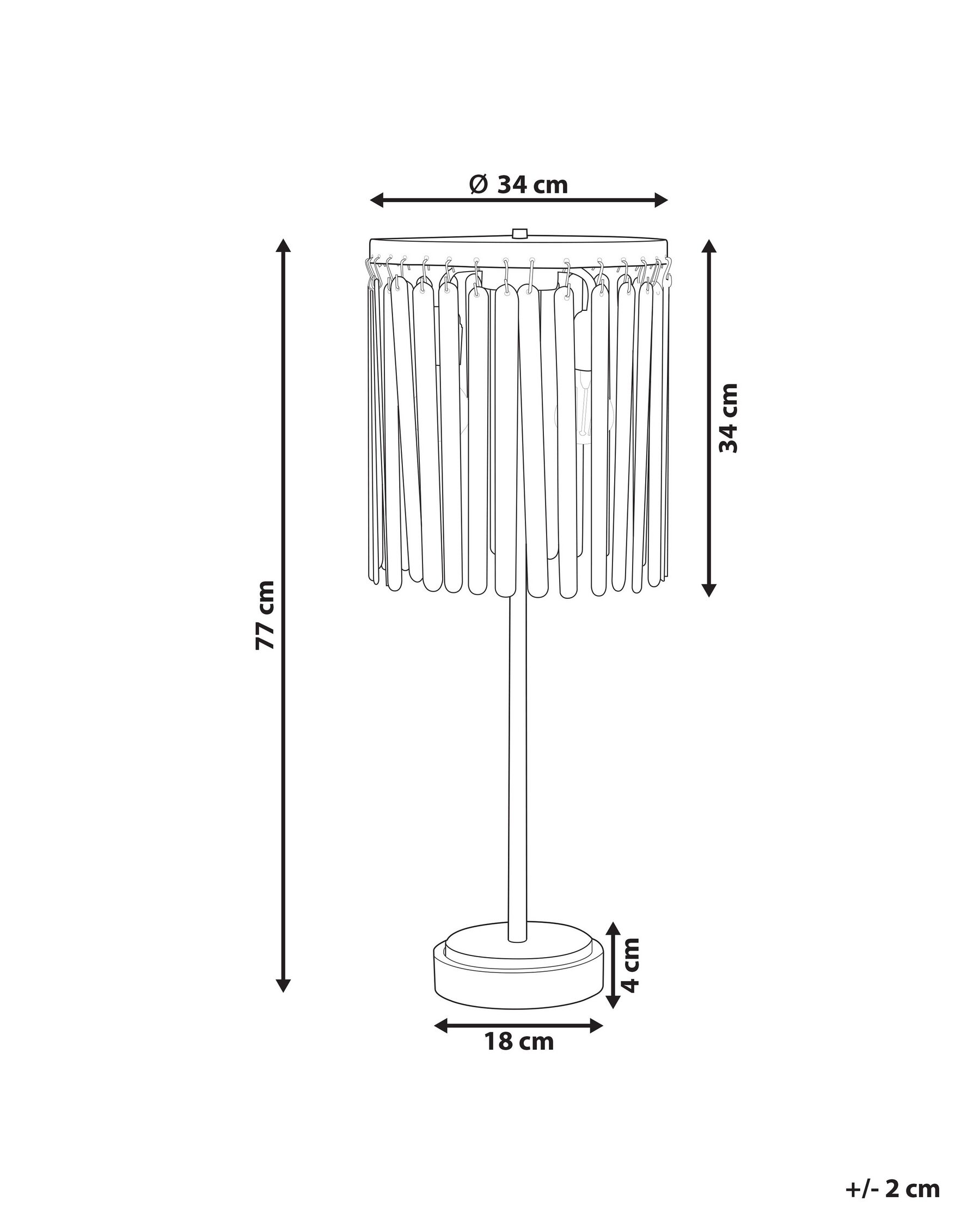 Tischlampe KAVERI Mangoholz Braun_868194