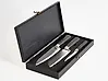 Messer-Set 3-teilig Damaststahl KASHIWA Schwarz