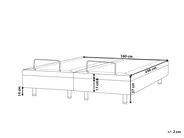 Adjustable Bed without Headboard Boucle DUKE 160 x 200 cm (EU King Size) Off-White_1011451