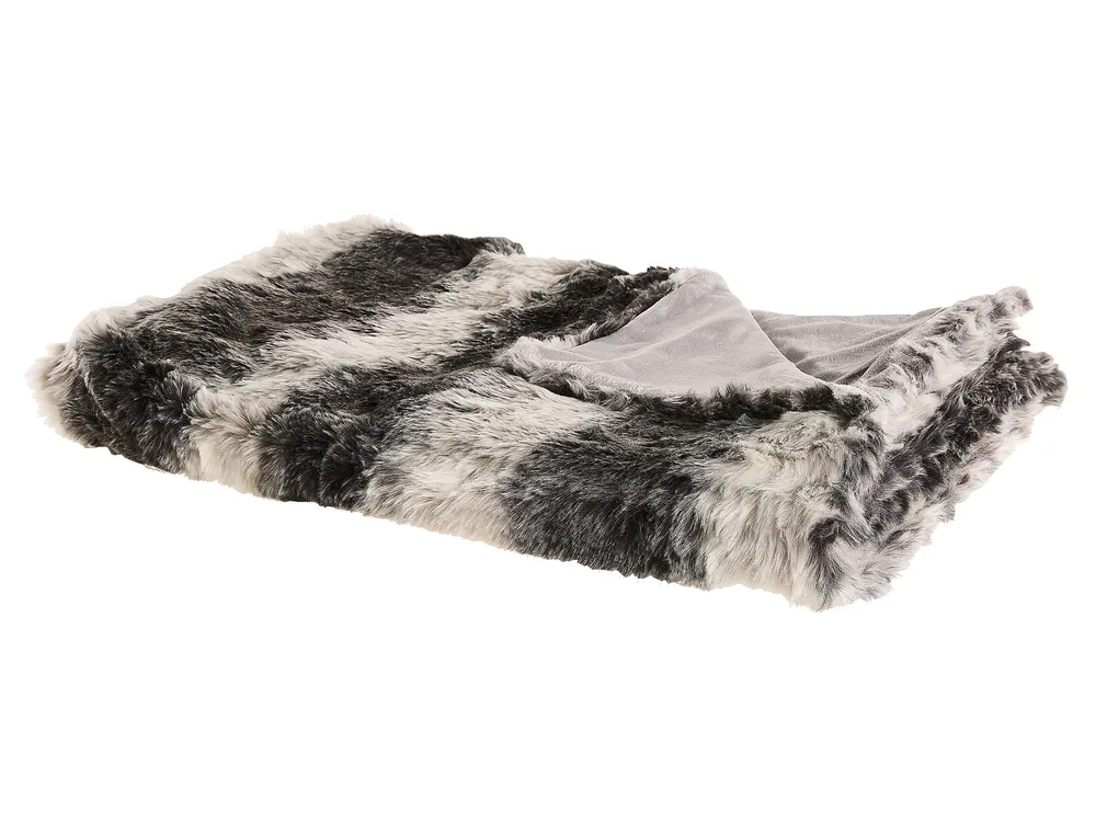 Kuscheldecke TAZA Stoff 150 x 200 cm Grau