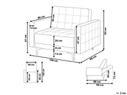 Fauteuil ABERDEEN Kunstleer Wit_1038790