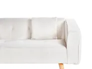 Eckschlafsofa 4-Sitzer VADSO Bouclé Cremeweiß rechtsseitig_959057