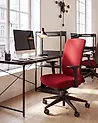 Bürostuhl KAMILON Stoff Dunkelrot