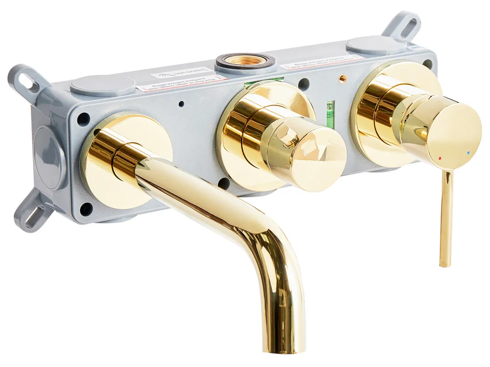 Wall Mounted Bath Shower Mixer Tap JAVIRA Gold_986868