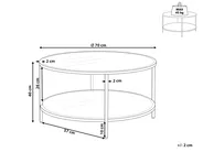 Couchtisch BIRNEY Sicherheitsglas Schwarz_829976