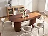 Esstisch SHERIDAN Dunkle Esche 180 cm 100 cm