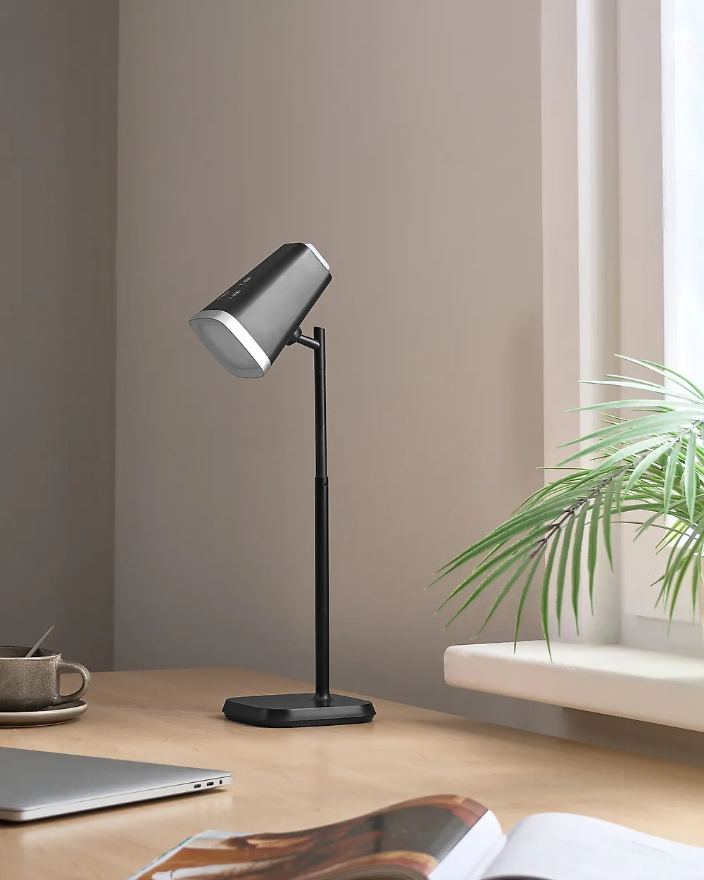 Kabellose LED Tischlampe MUSCA mit Dimmer Schwarz_1184124
